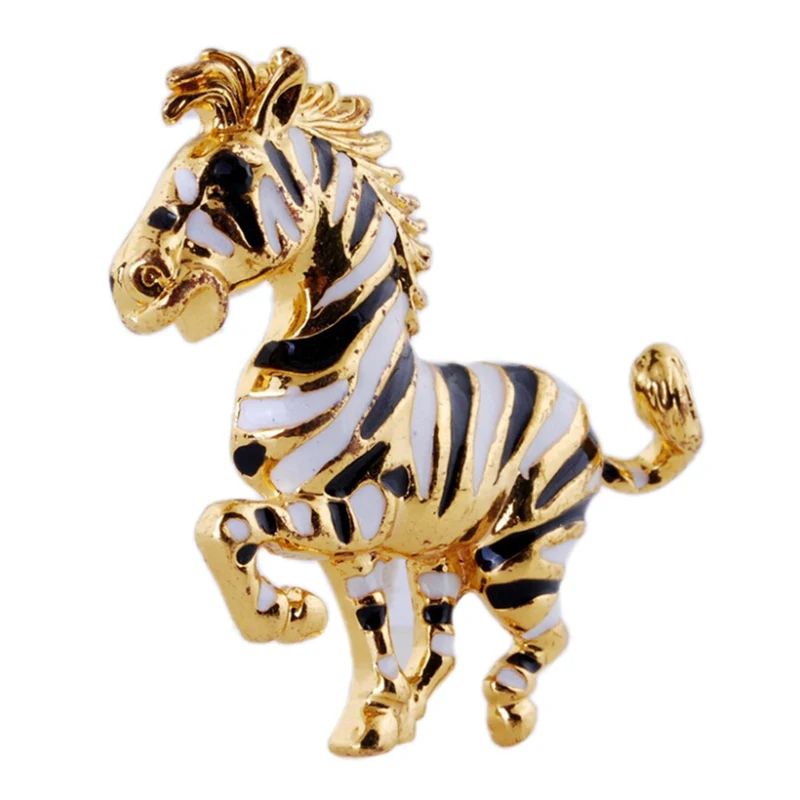 Булавки и броши zebra Золотая лошадь животные для женщин аксессуары вечеринок