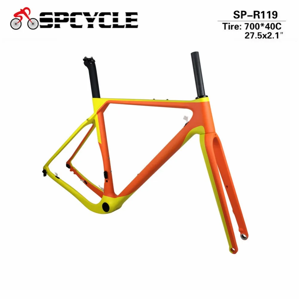 Spcycle 2018 Aero Carbon Road MTB font b Bike b font Frame Cyclocross Bicycle Frame Disc