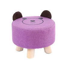 Креативный детский табурет с героями мультфильмов, милый малая скамья, домашний стул для детей, твердый деревянный диван, табуретка для животных