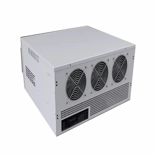 Cheap 8 Graphics Transfer Type Server Miner Mining Machine Chassis Dual ATX Power Supply with 6 * 12cm Cooling Ball Fan Cheap 8 Graphics Transfer Type Server Miner Mining Machine Chassis Dual ATX Power Supply with 6 * 12cm Cooling Ball Fan