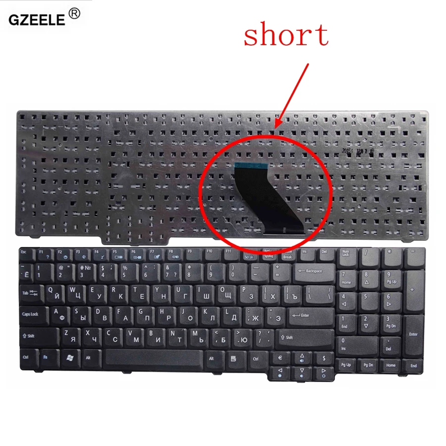  GZEELE Laptop keyboard FOR ACER PK1301L01H0 PK1306G3A07 PK1301L02H0 AEZK2700010 AEZR6700010 AEZR670