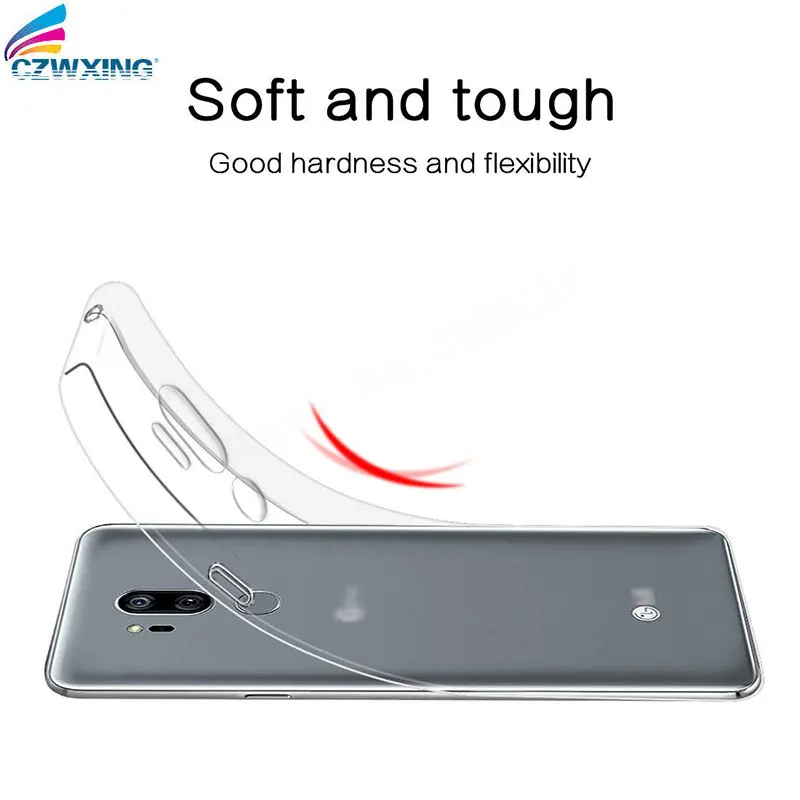 Чехол для LG G7 чехол тонкий силиконовый прозрачный ТПУ ThinQ G 7 G710EM G7ThinQ 2018 задняя