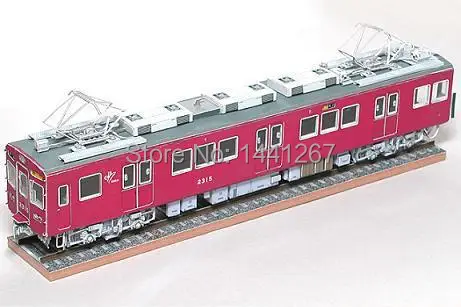 

3D Paper Model Train Classic Paper Crafts Models Toys For Children