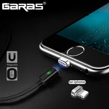 GARAS Magnetic Cable For Lightning Charger Adapter Cable For Iphone iPad Air iPod Mobile Phone Cables