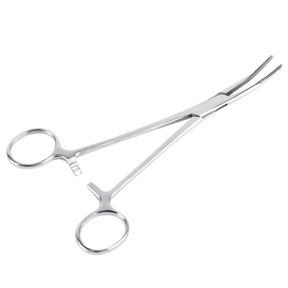 

Stainless Steel Fishing Pick Hook Pliers Large Decoupling Bent Nose Hemostatic Forceps Road Asia Fishing Pliers