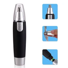 Взрослых электробритва для удаления волос в носу триммер вращающийся ушной машинка для стрижки лица безопасное удаление