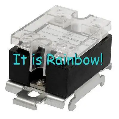 

Free Shipping DC 3-32V 60A Temperature Control DIN Rail Mount SSR Solid State Relay SSR-60D