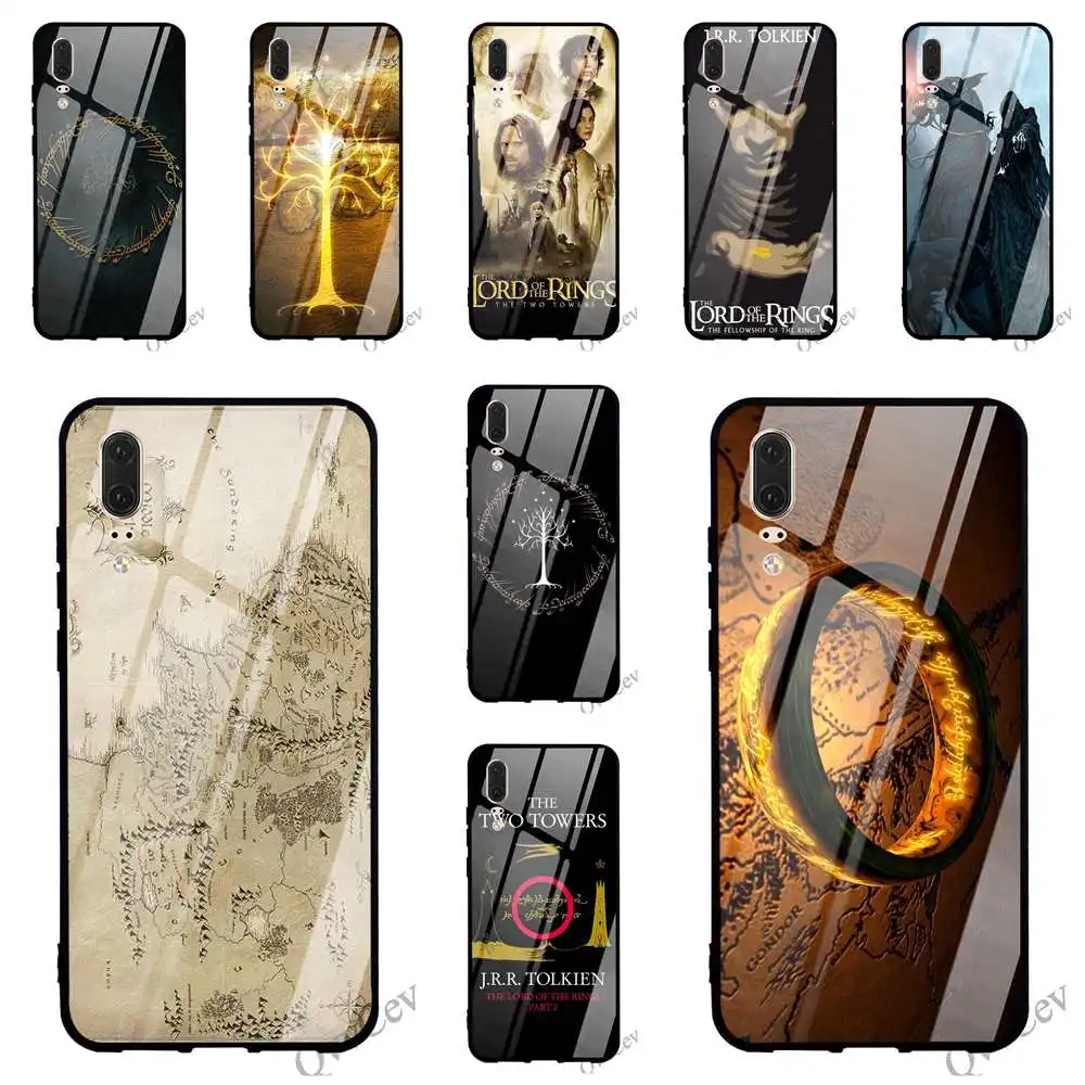 

Shockproof Lord of the rings Movies Glass Phone Case for Huawei P20 Pro Cover 10 7A Y6 Y9 Honor 9 P10 Lite P Smart Mate 20 TPU