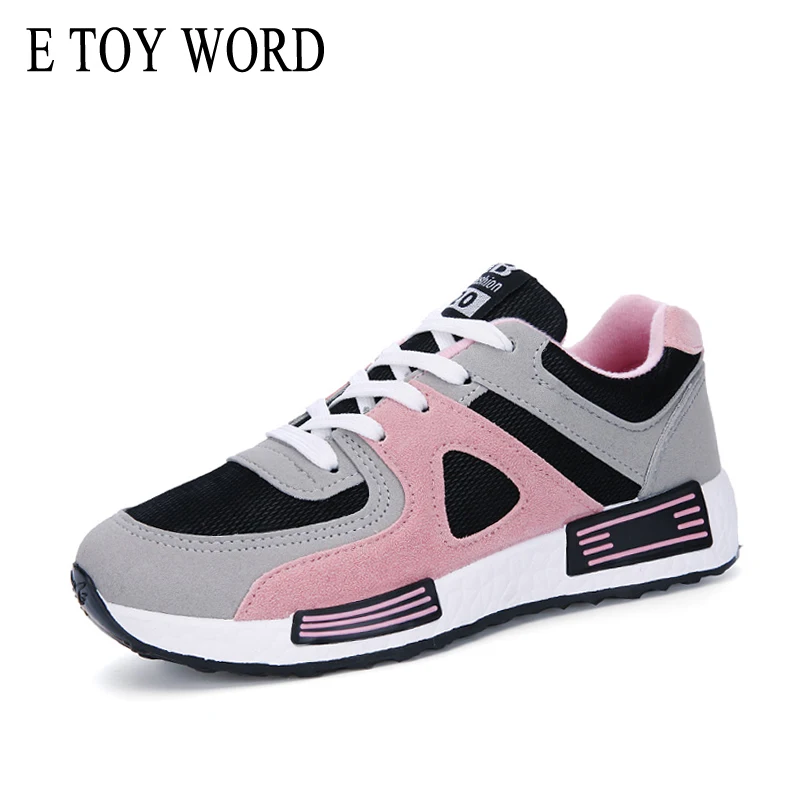 E TOY WORD 2018 women sneakers Breathable Mesh Casual Shoes Women Walking shoes Fashion zapatillas mujer casual tenis feminino