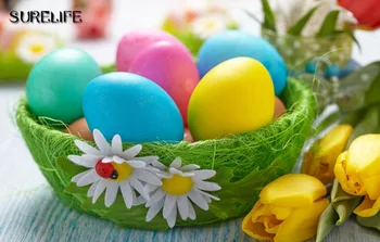 

120pcs Children Painting Egg Toy With Rope Gifts Plastic Hanging Easter Arts Crafts DIY Toys Fun Funny Gadgets Kid Birthday Gift