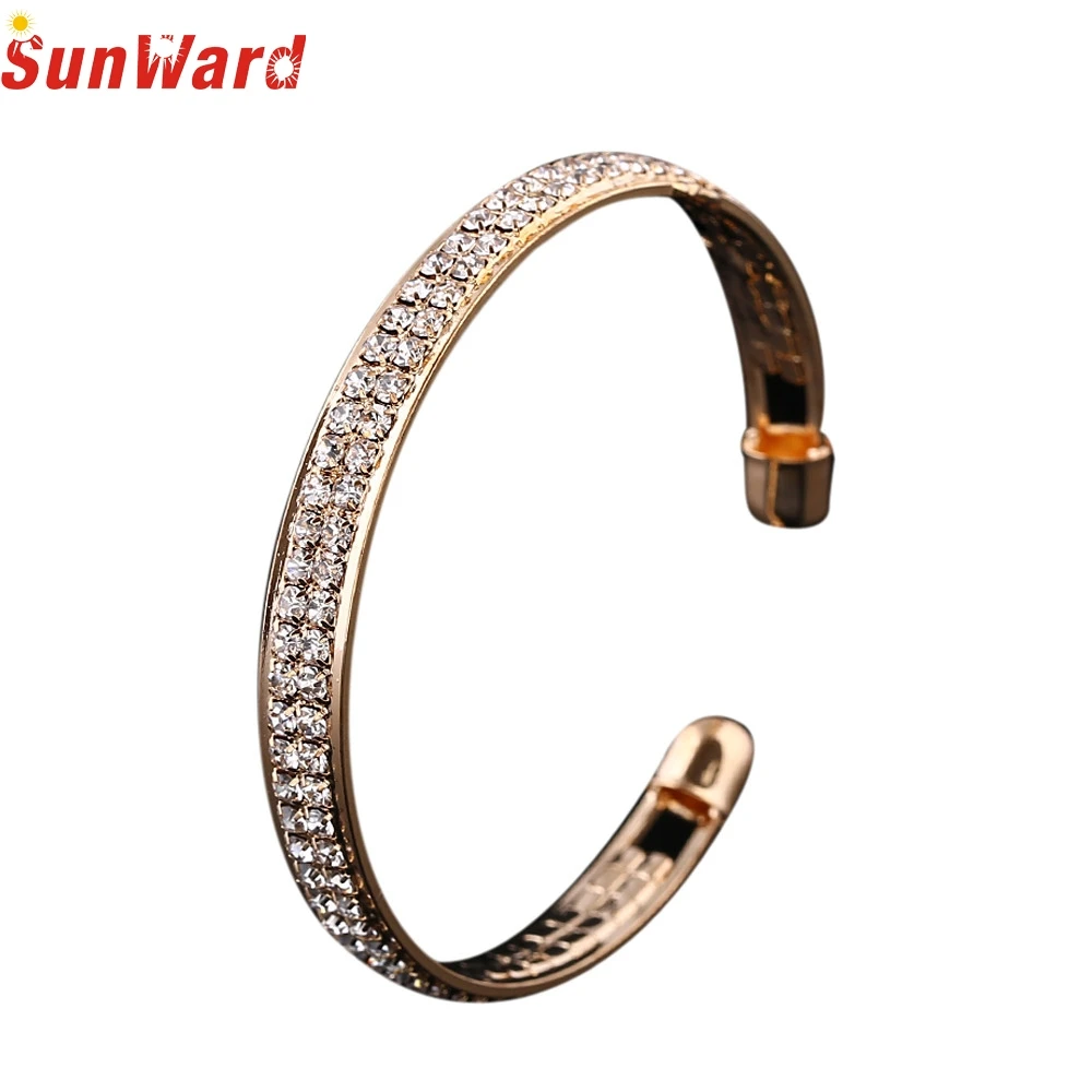 

Best seller Diomedes Factory Price Diomedes Womens Fashion Gold Crystal Rhinestone Open Bangle Bracelet Jewelry Gift 2017 Oct20