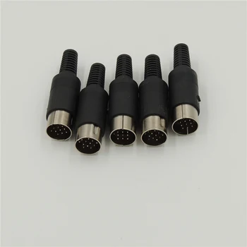 

10ps DIN plug 13 PIN Male Inline DIN-13P Plug Audio AV Connector