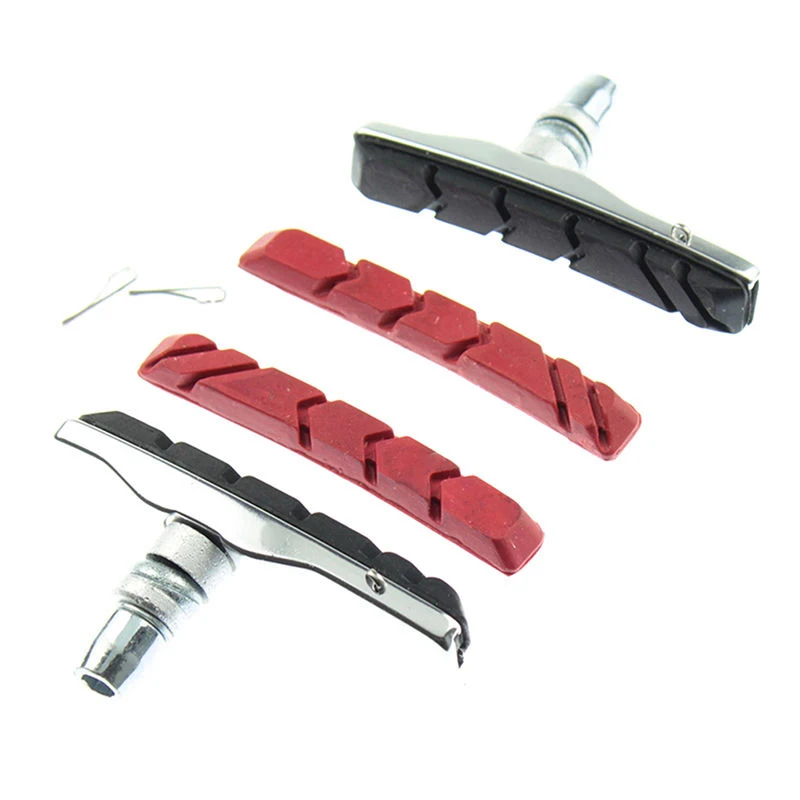 

Safety 2 Pcs Bicycle Cycling Bike V Brake Holder Pads Shoes Blocks Left&right S2