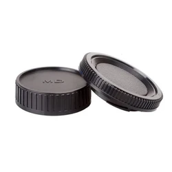 Camera Body Cap + Rear Lens Cap for Various Camera Mounts (MD)
