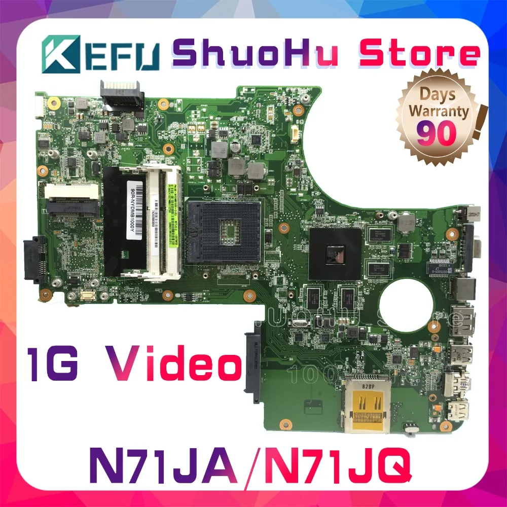 

KEFU For ASUS N71JA N71JQ N71J REV 2.1 laptop motherboard tested 100% work original mainboard