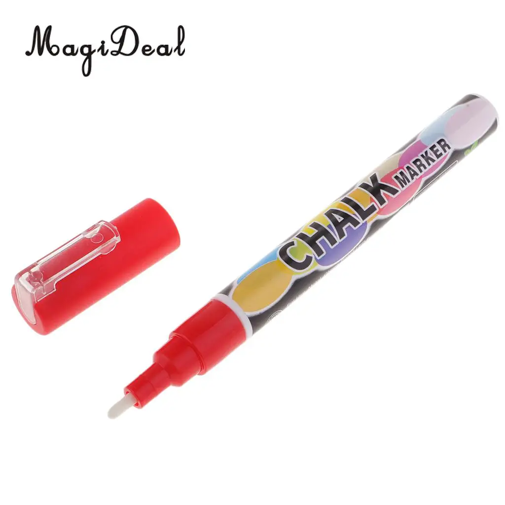  Liquid Chalk Markers Chalk Pens For Chalkboard, Whiteboard, Blackboard, Window, Glass, LED Board 3mm Reversible Tip