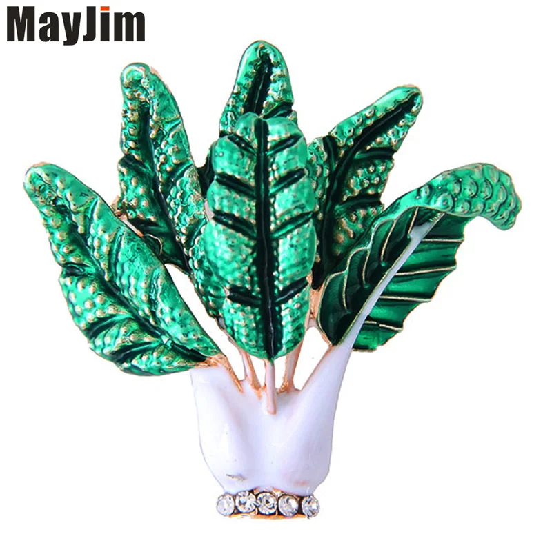 MayJimFashionWomensBroochesmetalsimplesweetspinachladyBroochWeddingPartyJewelry