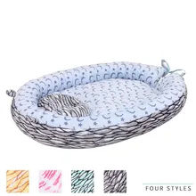 Детское гнездо кровать кроватки портативный Съемный и моющийся кроватки путешествия кровать для детей младенческой Дети хлопок колыбели дропшиппинг