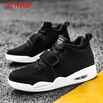 

Men Casual Shoes Fashion Black Grey Loafer Shoes Male Breathable Cool Flat Shoe High Man's Outdoor Sneakers Air Cushion Footwear