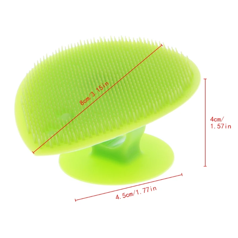 

Durable Fruit Scrubber Vegetable Washer Dish Silicone Brush Washing Brusher Clean Tool