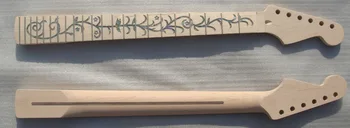 

Nice unfinished electric guitar parts ,Colorful Shell Inlay ,Strong Guitar Neck