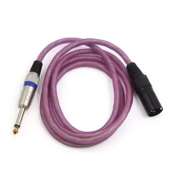 

uxcell 1.5m Pink 3Pin XLR Male to 6.5mm TRS Male Microphone Stereo Audio Cord Wire