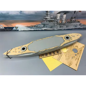 

1 set Wooden Deck for Trumpeter 1/350 05354 Schleswig -Holstein Battleship 1935 Model Kits With Anchor Chain