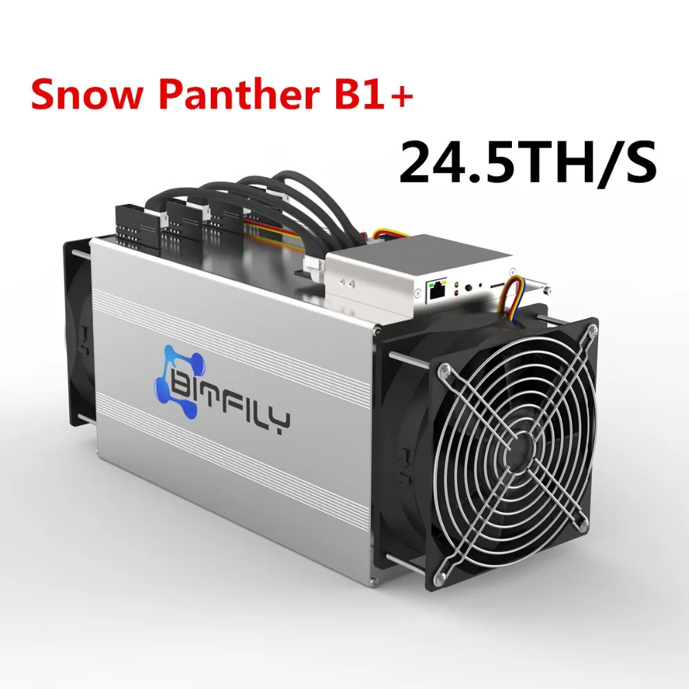 Asic BTC BCH Bitfily MinerSnow Panther B1+ 24,5th/S с БП Биткоин Майнер лучше чем Antminer S9 T9+ V9 WhatsMiner M3 M10