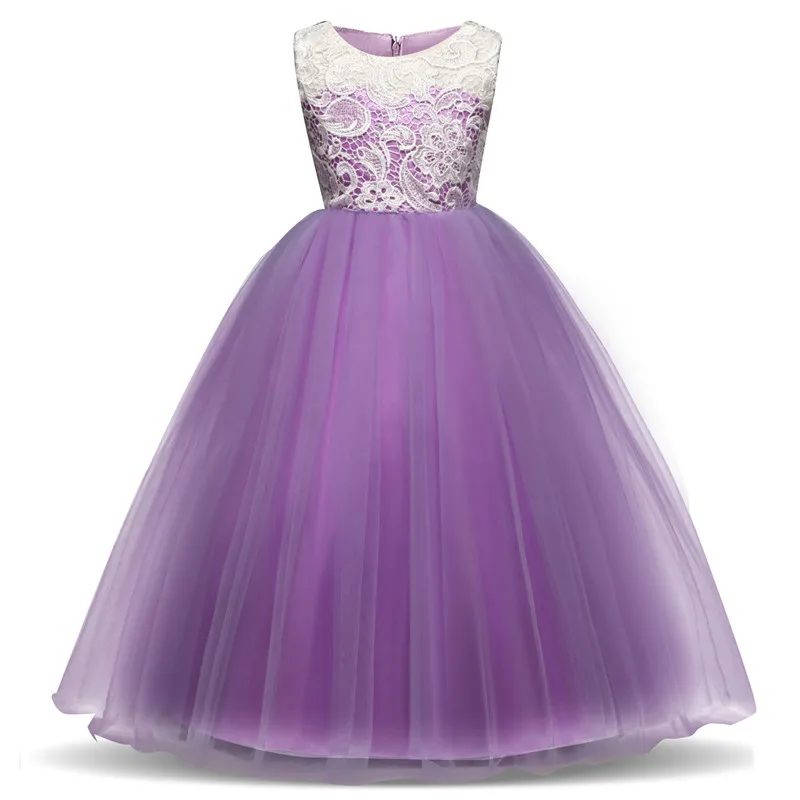 

Little Lady Kids Flower Girls Wedding Dress vestido Pageant Party Lace Teenager Dresses Girls Princess Birthday Dress for Girls
