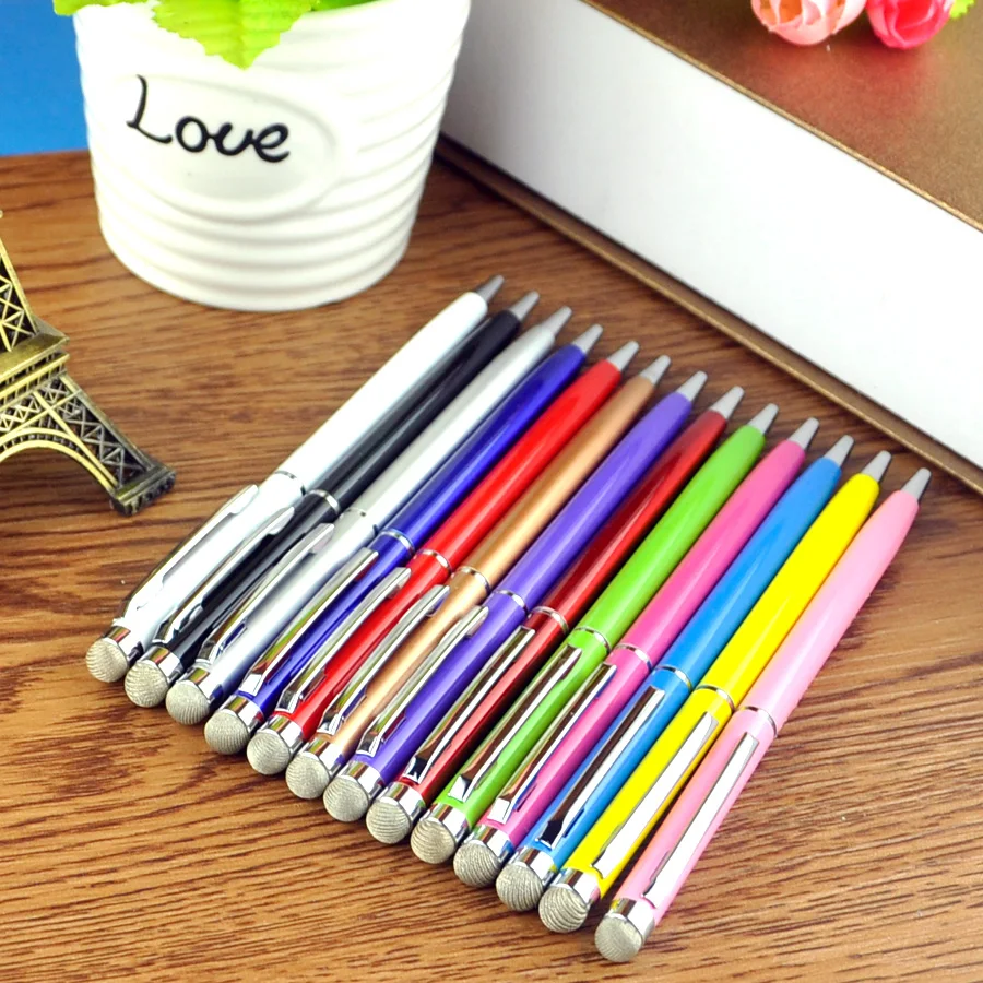 2 in 1 fiber cloth stylus pen ballpoint  (24)