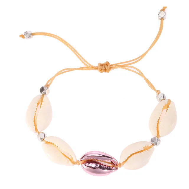 

1pc Cowrie shell Bracelet femme Adjustable boho Macrame friendship Real Seashell Bracelet Mothers Day Jewelry Gift 8145