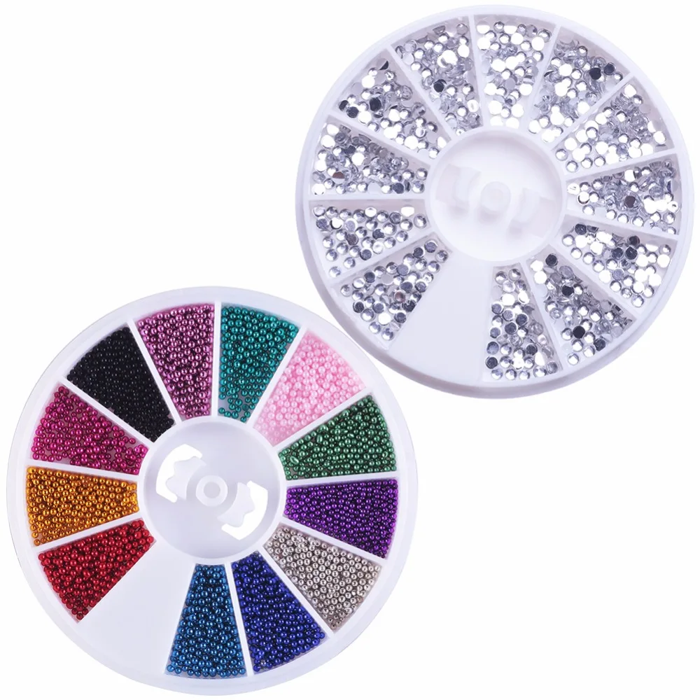 Buy 2 Box 3D Nail Art Rhinestones Glitters Acrylic