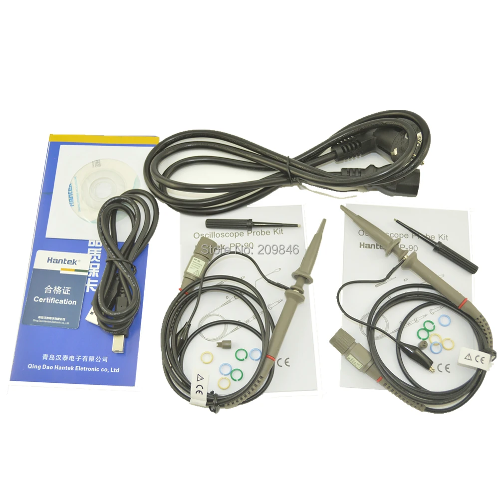 Hantek DSO5072P Цифровой осциллограф 70 мГц 2 Каналы 1GSa/S запись Длина 40 К USB 2ch|storage