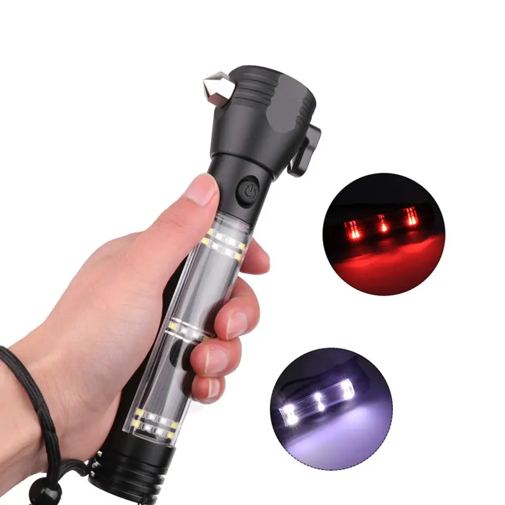 

TPFOCUS Rechargeable Multifunction Emergency Torch Lights USB Power Led Solar Flashlight