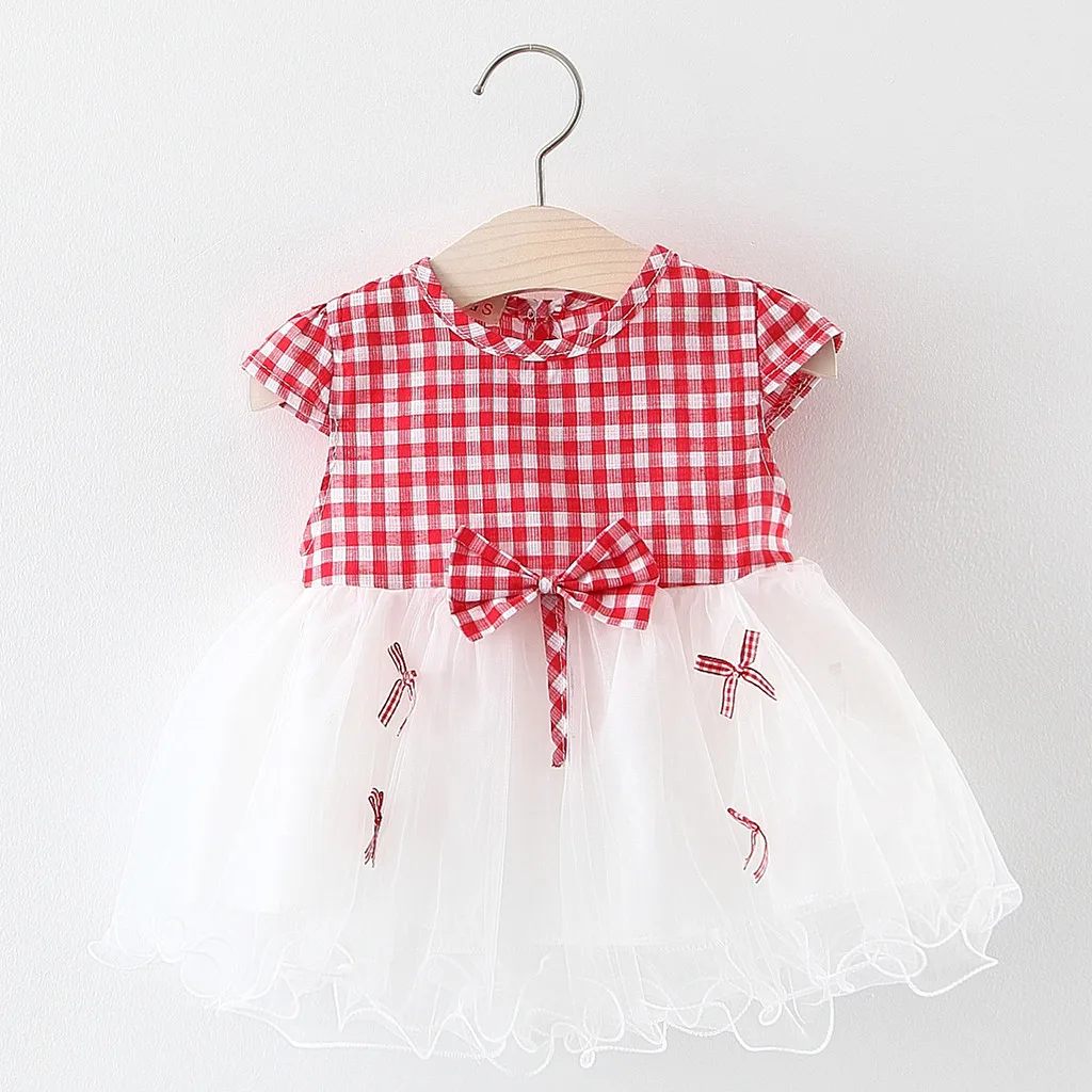 Toddler Baby Girls Princess Dresses Clothes Patchwork Plaid Tulle Party Summer Baby Princess Dresses Girl Vestidos Infantil 2019 Toddler Baby Girls Princess Dresses Clothes Patchwork Plaid Tulle Party Summer Baby Princess Dresses Girl Vestidos Infantil 2019
