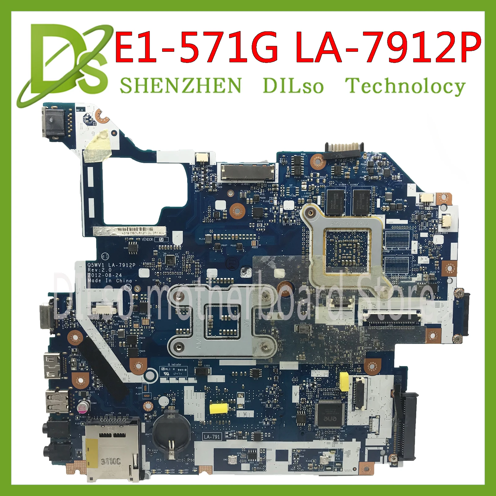  KEFU LA-7912P motherboard fit for ACER Aspire E1-571G E1-571 V3-571G V3-571 motherboard Q5WV1 LA-79