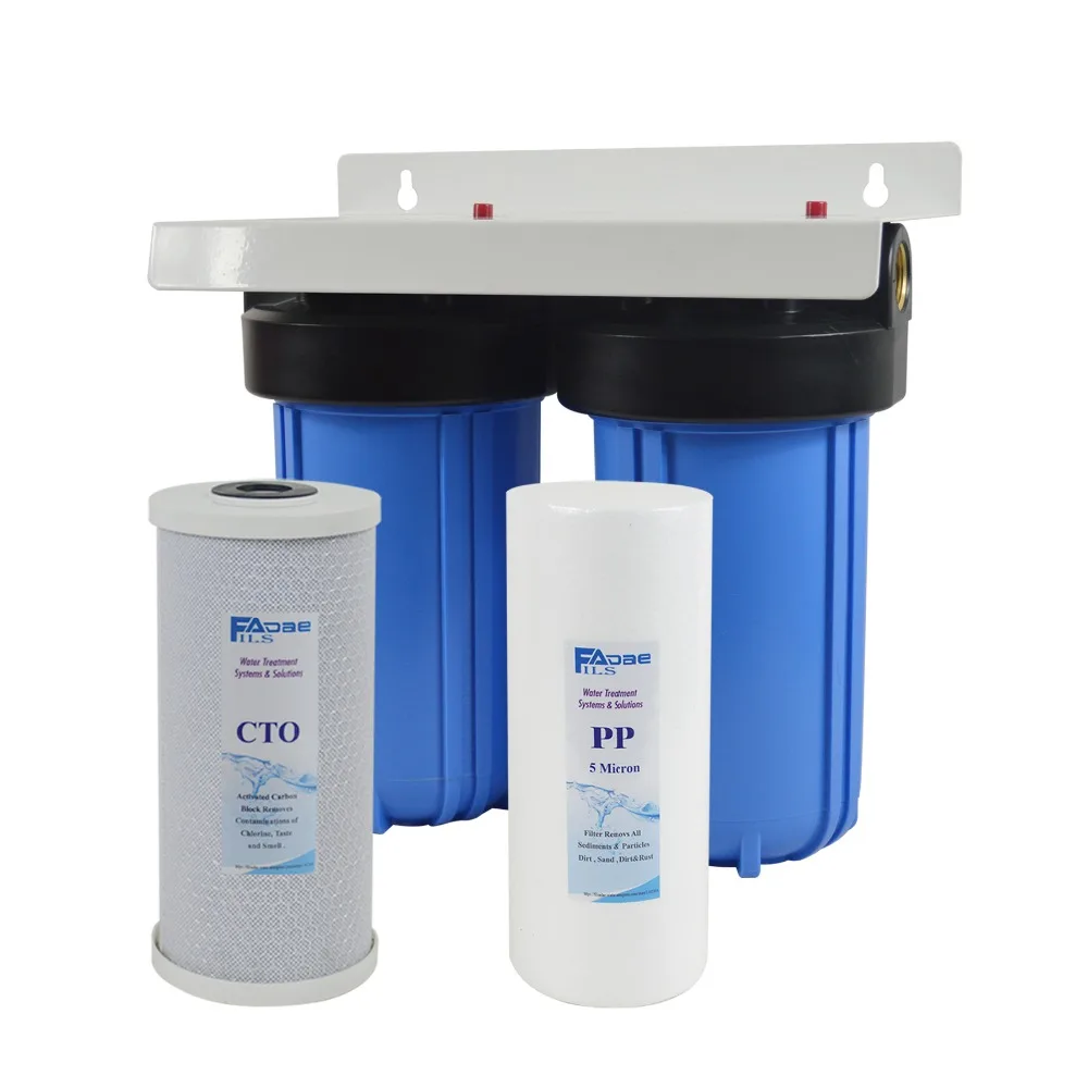 2 Stage Whole House Water Filtration System With 4 1 X10 2 Stage Whole House Water Filtration System With 4 1 X10