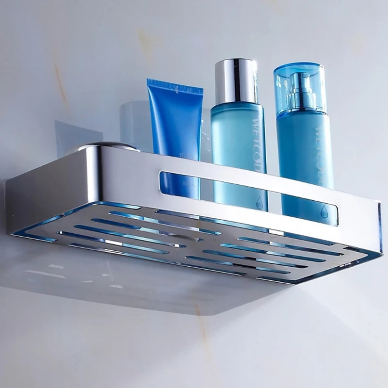 304 Stainless Steel Bathroom Corner Shelf Cosmetic Rack With Single