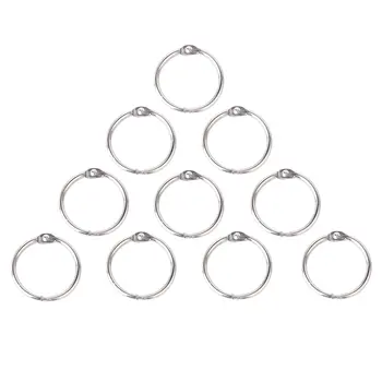 

10x Round Hinged Rings for DIY Scrapbooks/Albums/Calendars---65mm