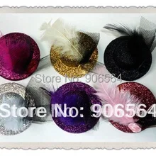 Модные мини-шляпки ручной работы, много цветов, детская Клубная Кепка, головные уборы kentucky, и розница, 12 шт./партия