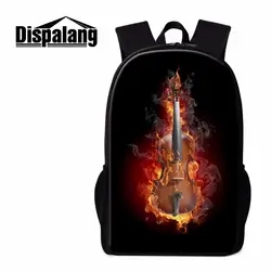 Dispalang модные Скрипки узор обратно в школу рюкзак Средняя школа Студенты Bookbags Книги по искусству Музыка Day Pack для Обувь для девочек рюкзаки