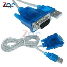 USB в RS232 последовательный порт 9 Pin DB9 Кабель последовательный COM порт адаптер конвертер разъем