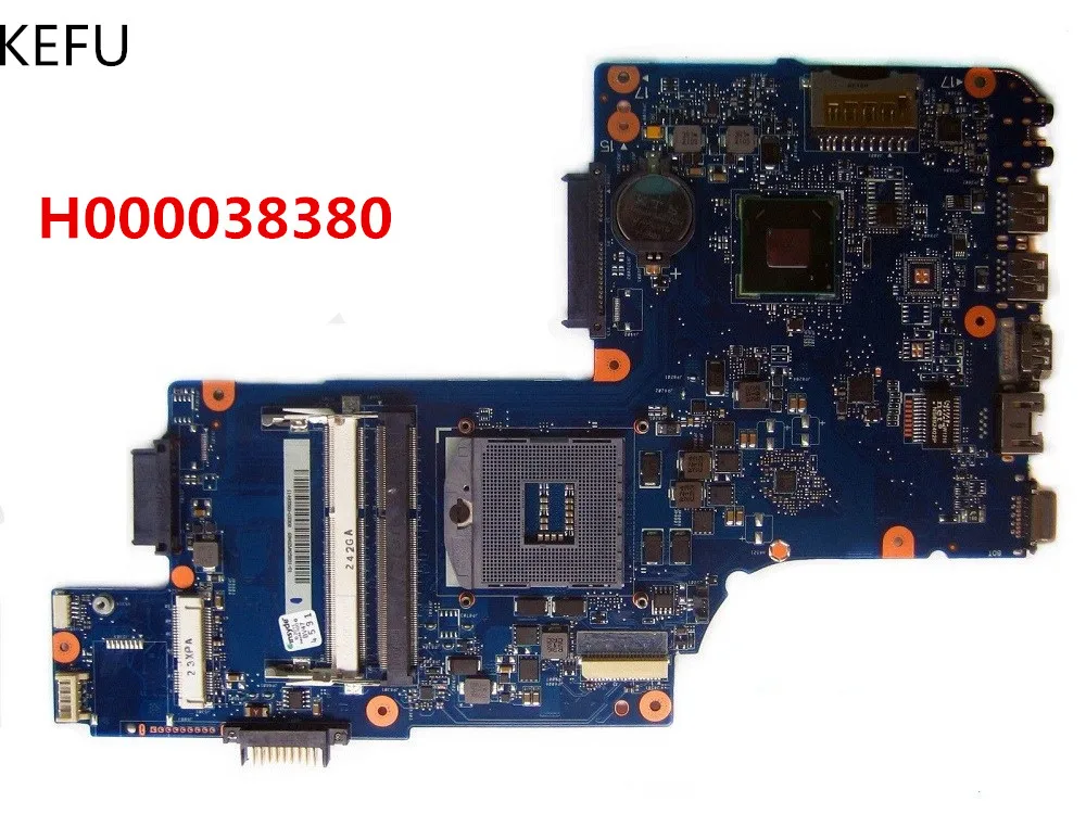 

KEFU H000038380 laptop motherboard for toshiba satellite C850 L850 c855 L855 PGA989 Mainboard hm76 SLJ8E support i3 i5 i7