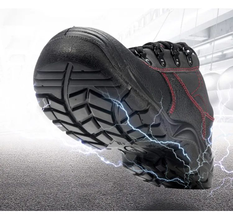 Deltaplus Safety Shoes Breathable Cowhide Leather Anti-smashing Labor Shoes Boots Non-slip Anti-static Protective Footwear (3)