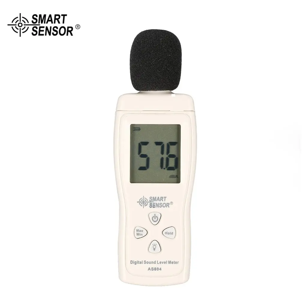 SMART сенсор AS804 ЖК дисплей цифровой уровень звука метр децибел 30d 130dBA
