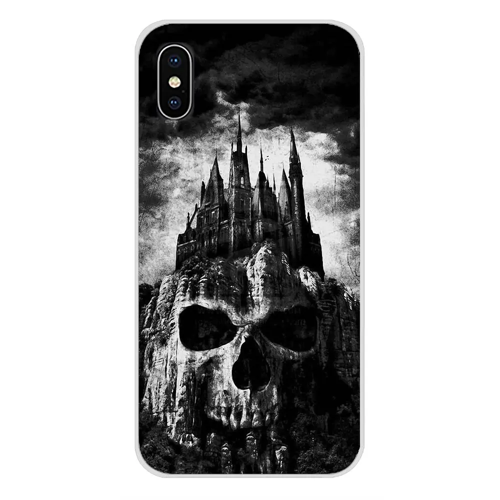 Аксессуары в форме черепа для телефона с привидениями чехлы Apple iPhone X XR XS MAX 4 4S 5 5S 5C