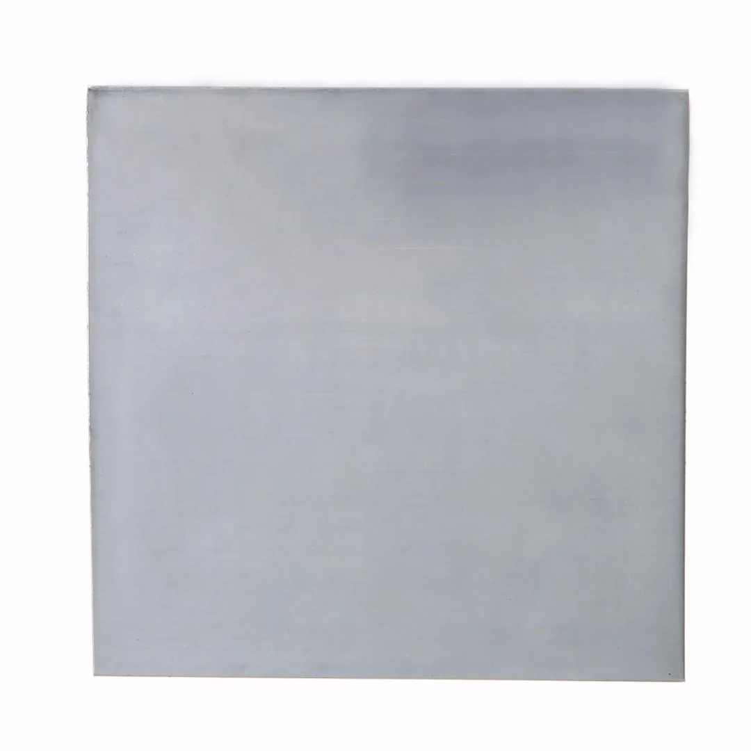 5pcs High Purity Zinc Sheet Plate 140*140*0.2mm 7.14 g/cc For Science Lab Accessories