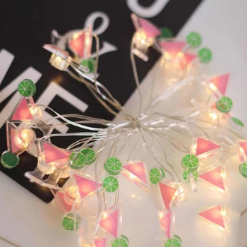 

20 Led Fresh Lemon Drink Cup Battery USB String Lights 2M LED Decoration For Christmas Garland New Year guirlande lumineuse led