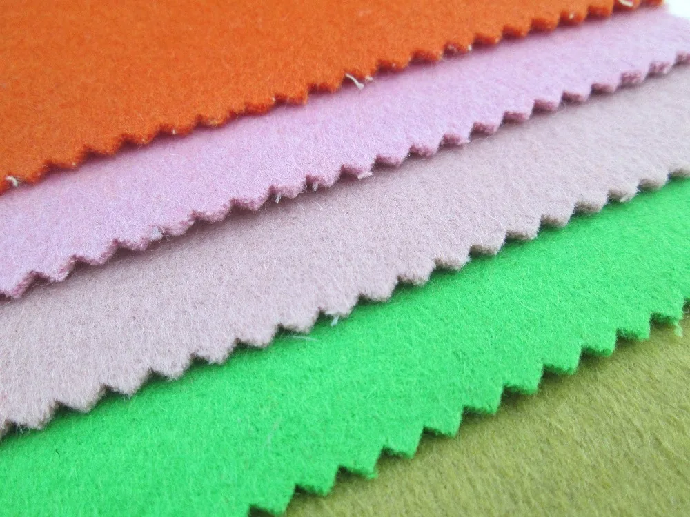 High quality 70 wool Synthetic fabrics nonwoven 3 mm wind 8 color