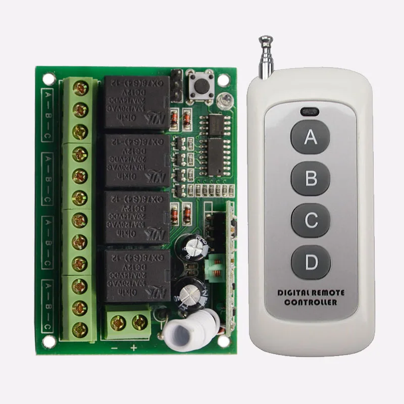 1000 Meters 8 Key Remote Control High Power 433mhz 315mhz Wireless Remote Contro